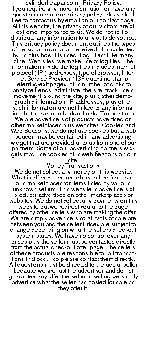 cylinderheapar privacy