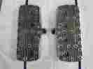 1068-400 Polished Offenhauser 1939-48 Ford Flathead Finned Aluminum Heads