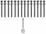 Es72195 72195 Felpro Es Cylinder Head Bolt Set Oe Replacement Bolts With Washers 614046778917