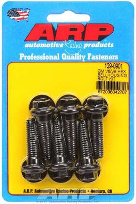 129-0901 Arp Bellhousing Bolts Hex Head 3/8-16 Thread Black Set Of 6