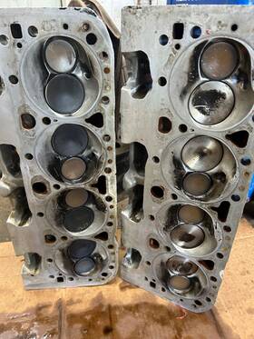 10038867 Brodix Pontiac Casting Sbc Cylinder Heads And Matching Bow Tie Intake