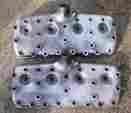 C-81a-6049b C-81a-6050 C-81a-6050b Ford Flathead Aluminum Cylinder Heads Pair Cheater 1932-1953
