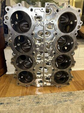 17802715 Chevrolet R07 Hendrick Motorsports Cylinder Heads Race Used #4 Cnc Ported
