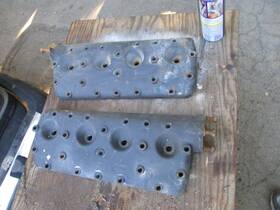 0650b40-649b Ford 1935 1936 Truck V8 Cylinder Heads Original Pair Flathead V-8 Ik