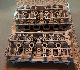 2c5e-6c064-dc Ford 4.6l 4v Modular Dohc V8 Cylinder Head Pair Set 9 Thread Dc