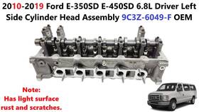 9c3z6049f Ford 10-19 E350sd E450sd 6.8l Driver Left Side Cylinder Head Assembly