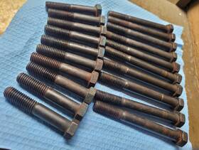 C1ae-6065-a Ford Mercury Fomoco Fe 352 360 390 406 410 427 428cj Cylinder Head Bolts 1958-1978 Oem Original