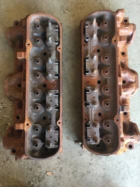 9795048 Gm 1969 Pontiac Gto Firebird 400 Ram Air 3 428 Ho Cylinder Heads #48 Date Set B139