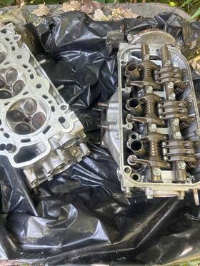 12300-rca-305 Honda 03 04 05 06 07 Accord V6 3.0l Engine Cylinder Heads Used Oem