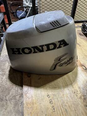Bf25a Honda Oem Bf25 Top Cowling Engine Cover Silver No Cracks As Is