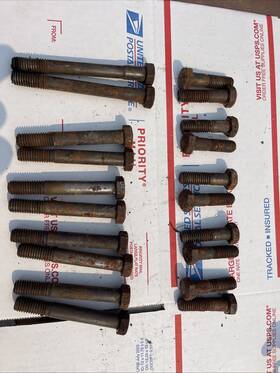 La318-360 Mopar Oem Original Small Block Head Bolt Set Engines Chry Dodge Plym