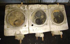 91110400200 Porsche 3 911 Cylinder Heads Set Date 11/1971 2.4l 911. 102.304.0r