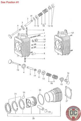 91110400601 Porsche 1970-1973 911 Cylinder Head