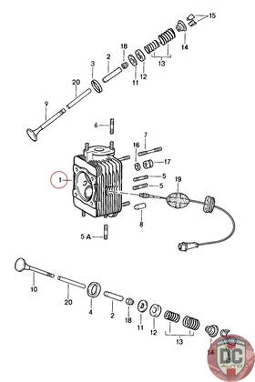 93010404309 Porsche 1978-1986 911 930 Cylinder Head