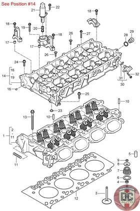 94810502107 Porsche 2003-2006 Cayenne Camshaft Housing Cyl 1-4 4.5l