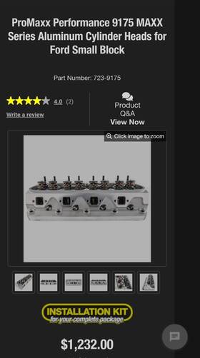 9175 Promaxx Performance Max Series Aluminum Cylinder Heads For Ford Small Block