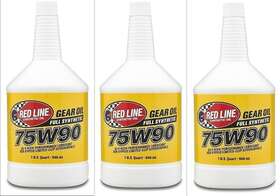 57904 Red Line 75w90 Full Synthetic Transmission Gear Oil Fluid Lsd 3 Quarts