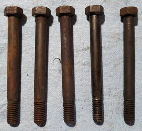 527835 Studebaker Engine Head Bolts #527835 Set Of 5