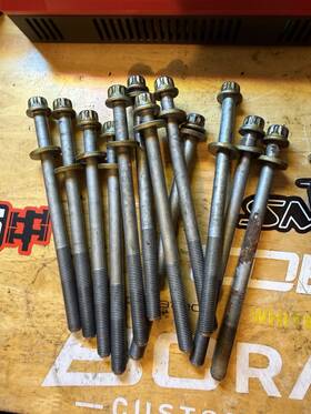 11095aa042 Subaru 11095aa041 1995-2011 Impreza Wrx Sti Ej20 Ej25 Head Bolts Set Of 12 Oem #11095aa042