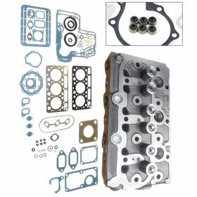 19267-03040 Tbvechi For Kubota D950 D850 Engine Complete Cylinder Head With Valves Full Gasket Kit