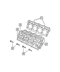 Genuine Mopar Cylinder Head 5143397AB. Fixed Price $970.00.