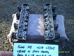 Ford Fe Factory C8OE 428 Cj/scj Heads Pair. One Ported And Needs Repaired. Fixed Price $1199.00.