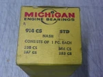 Michigan 914CS Camshaft Bearings 1942-1965 Nash Amc Rambler 172.6 184 195.6 Nos. Fixed Price $76.95.