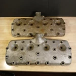 1937 Ford Flat V8 Aluminum Cylinder Heads Pair # 78-6050 Ht Oem. Fixed Price $359.21.