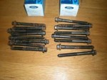 Nos 1986 1989 Ford Taurus 3.0L Cylinder Head Bolts E8DZ-6065-A 16. Fixed Price $18.74.