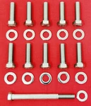 Pontiac Intake Manifold Stainless Hex Bolts Kit 326 350 389 400 421 428 455 Gto. Fixed Price $12.95.