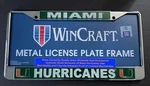 Go Miami Hurricanes Plate Frame Metal Licensed By The Ncaa Gear. Fixed Price $26.99.