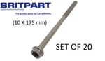 Set Of 20 Cylinder Head Bolts For Jaguar/land Rover - Britpart. Fixed Price $100.49.