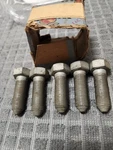 Nos Buick 1940S-1950S Gm Lug Bolts Lht 1/2" Thread 3/4" Head. Fixed Price $59.50.