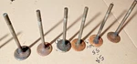1957-1962 Chevy 235 Exhaust Valves, I.d. 3836848 (848 Head). Fixed Price $9.91.