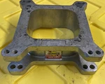 Mr. Gasket Aluminum, 2 In. Thick, Open, Square Bore Carburetor Spacer. Fixed Price $40.00.