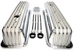Finned Aluminum Valve Covers For 5.0 5.7 Chevy 350 Vortec Tbi Tall 305 W/ Bolts. Fixed Price $104.00.