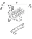 Genuine Mopar Engine Cylinder Head Assembly 68341092AA. Fixed Price $2013.00.