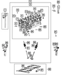 Genuine Mopar Engine Cylinder Head Assembly 05047567AI. Fixed Price $982.60.