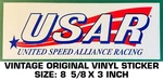 United Speed Alliance Racing - Vintage Original Vinyl Decal Sticker Drag Nhra. Fixed Price $7.94.