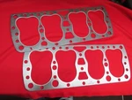 1932-37 Ford 21 Stud Flathead Graphtite Gaskets Pair 40-6051-GT. Fixed Price $116.00.