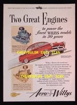 1953 Aero Willys Lark Falcon Vintage Color Ad "two Great Engines..." Hurricane. Fixed Price $11.99.