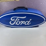 Goboxes Ford Motor Logo Steel Tool Display 23-1/2 9" 6" F1000V Blue. Fixed Price $94.99.