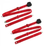 Chrysler New Yorker 1949-1954 Standard 3PT Red Retractable Bucket Seat Belt Kit. Fixed Price $195.50.