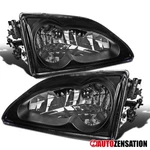 Fit 1994-1998 Ford Mustang Svt Cobra Gt Black Headlights Lamps Left+right. Fixed Price $57.99.