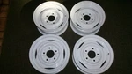 1961-1991 Ford 2WD Truck 4 Restored 15X6" Steel Wheels 5X5.5" Lugs Powder Coated. Fixed Price $490.00.