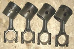 Sunbeam Alpine Series Iv 1592 Engine Piston & Connecting Rod Set Rootes. Fixed Price $90.00.