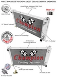 3 Row Rn Champion Radiator 28" Core For 1967 - 1972 Chevrolet Blazer V8 Engine. Fixed Price $260.25.
