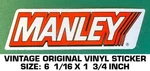 Manley - Vintage Original Vinyl Decal Sticker Engine Performance Racing. Fixed Price $6.60.
