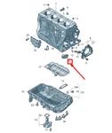 New Volkswagen Arteon 3H7 Crankcase Housing Bungs 04E103037D Original. Fixed Price $31.17.