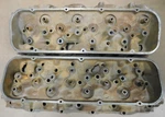 Gm 353049 Bbc Oval Port Bare Cast Iron Cyl Heads, DATED:B-26/28-73, Open Chamber. Fixed Price $449.99.
